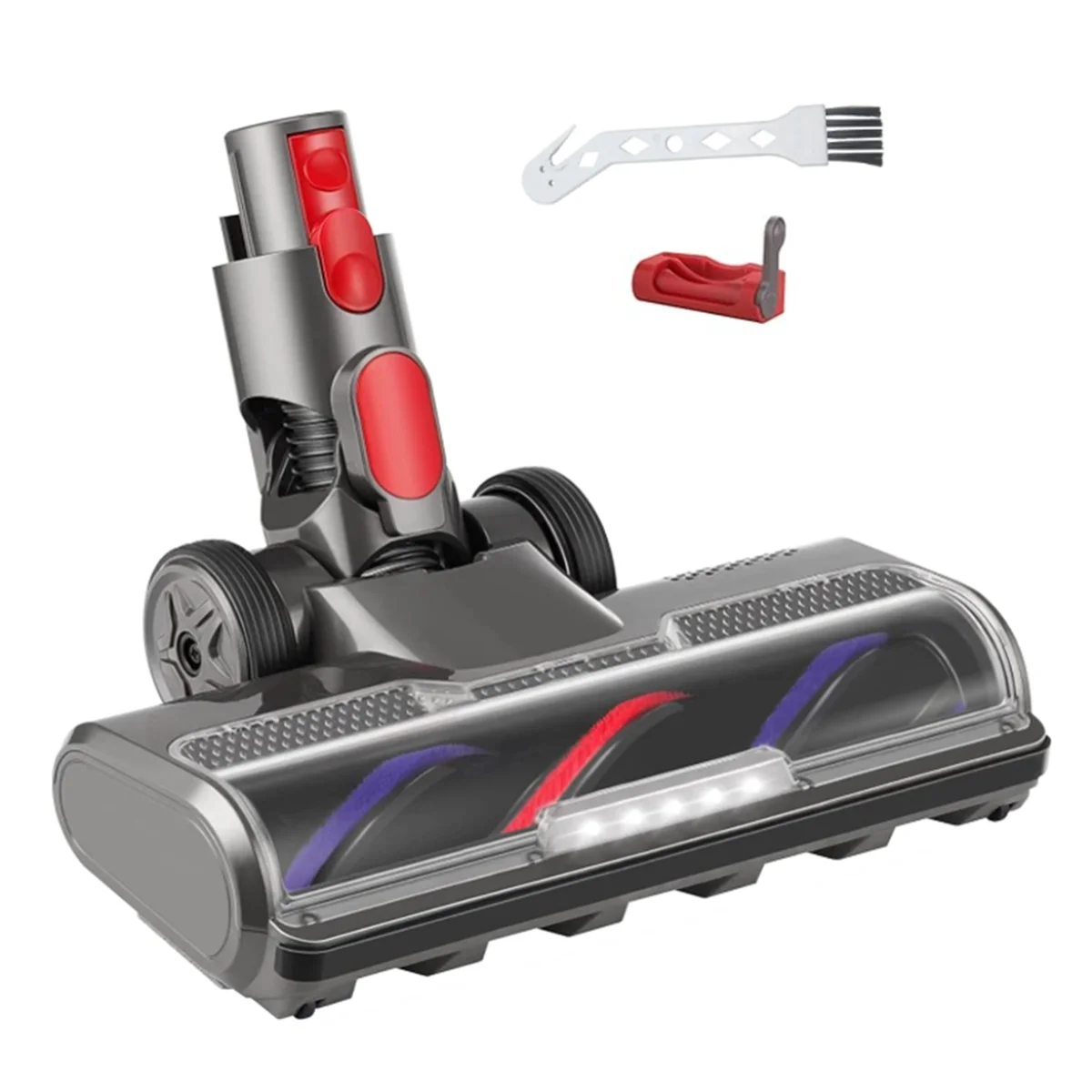 

Replacement Motorized Brush for Dyson V7, V8, V10, V11, V15 Vacuum Cleaners with LED Lights Trigger Lock and Clean Brush