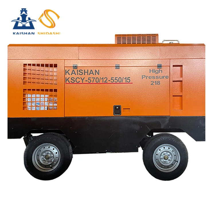 Customized Portable Diesel Air Compressor for Water Well Drilling Mining Rig Drilling Tools Industrial Compressors