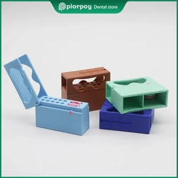 PIORPOY Dental Endo Files Holder 10 Holes With Measuring Counter Dentistry Organizers Box Block Autoclavable Odontologia Tools