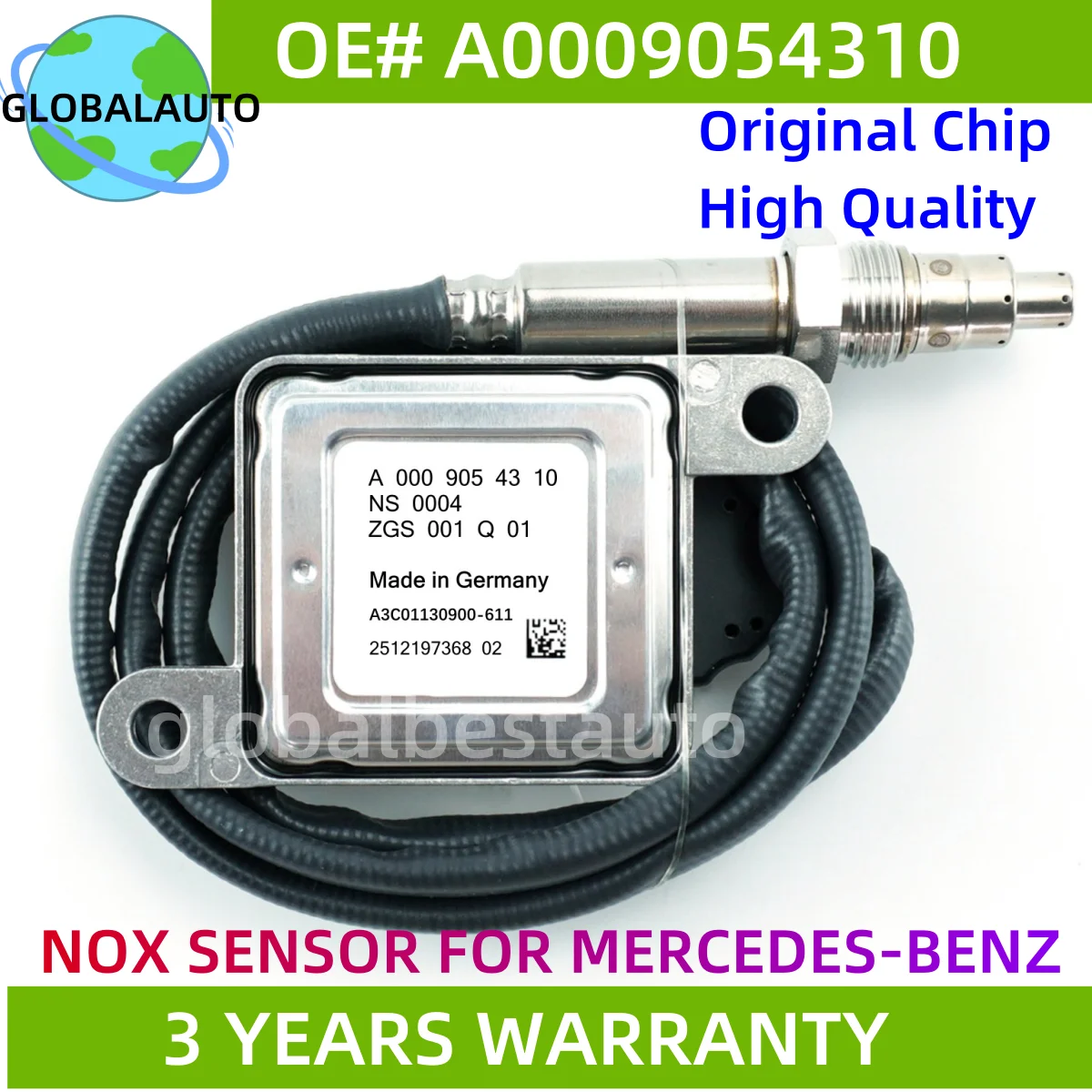 

A0009054310 A0009054410 A0009054510 NEW Nox Sensor Nitrogen Oxide Sensor For Mercedes Benz W212 E Class E300 E350 E400