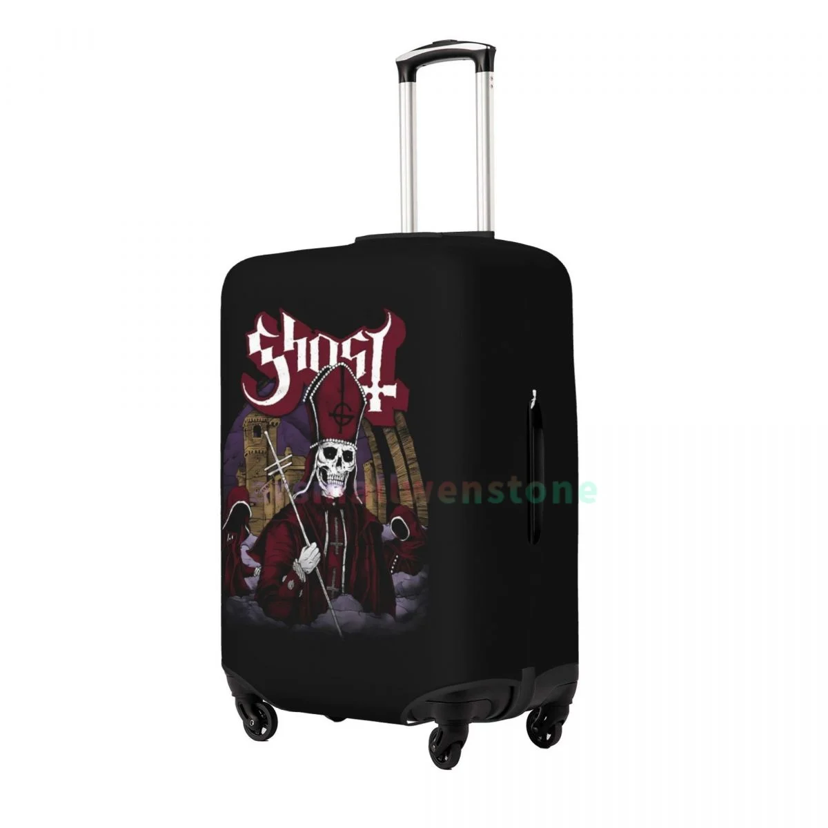 Ghost B.C. Band Luggage Cover Suitcase Protector Thicken Elasticity Dust Covered Anti-scratch Protective Case 18-32 Inch