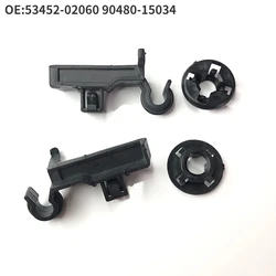Car Hood Support Prop Rod Clips Grommet Bonnet Stay Holder For Toyota Corolla Car Accessories Clamp 53452-02060 90480-15034