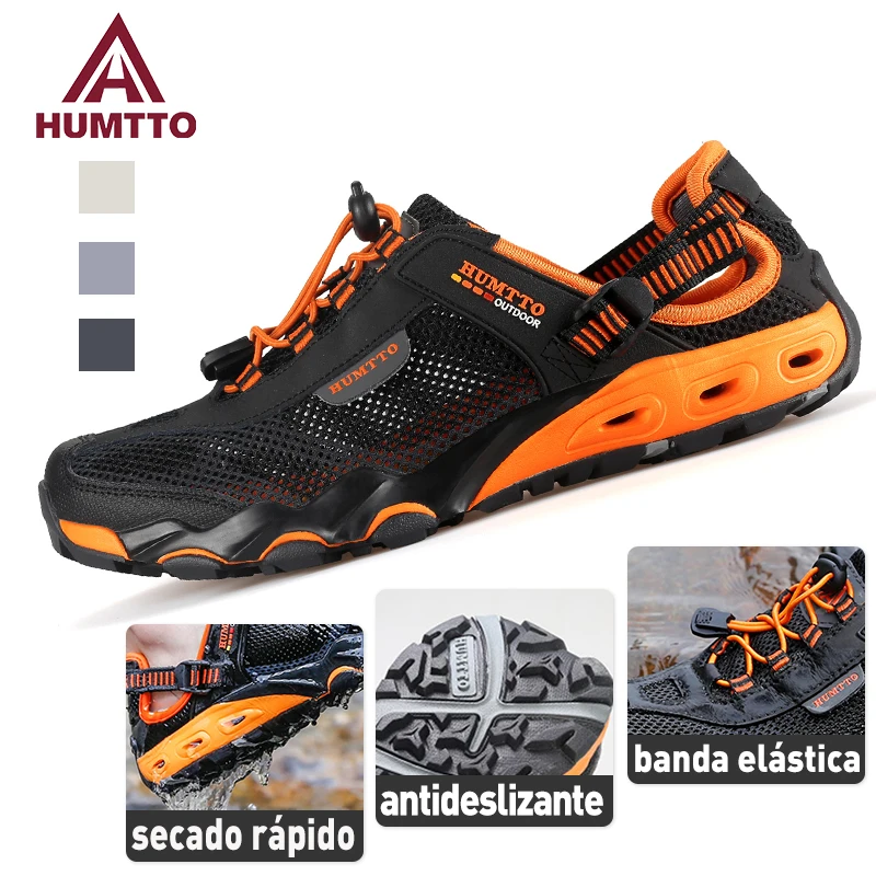 HUMTTO-Chaussures de Randonnée en Plein Air pour Homme et Femme, Baskets de Camping Respirantes, Sandales de Plage en Amont, Grande Taille, Nouvelle Collection Été