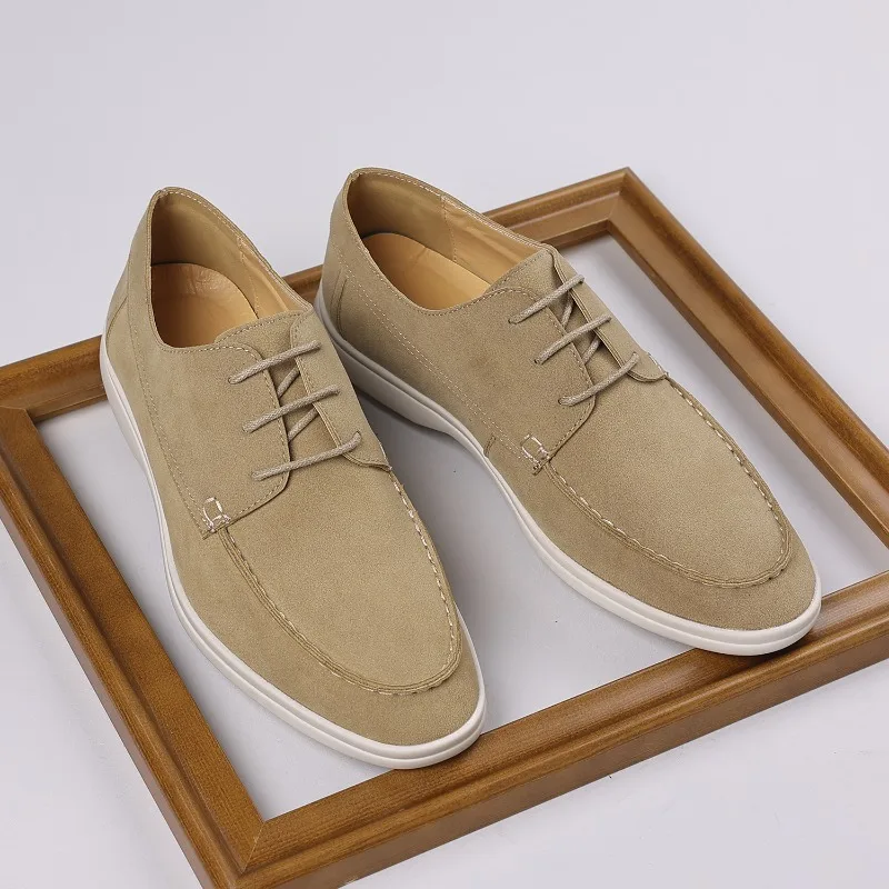 New Fashionable Lace Up Men Loafers Are Lightweight Simple Elegant Delicate Trendy Casual Driving To Work Walking DailyCommuting