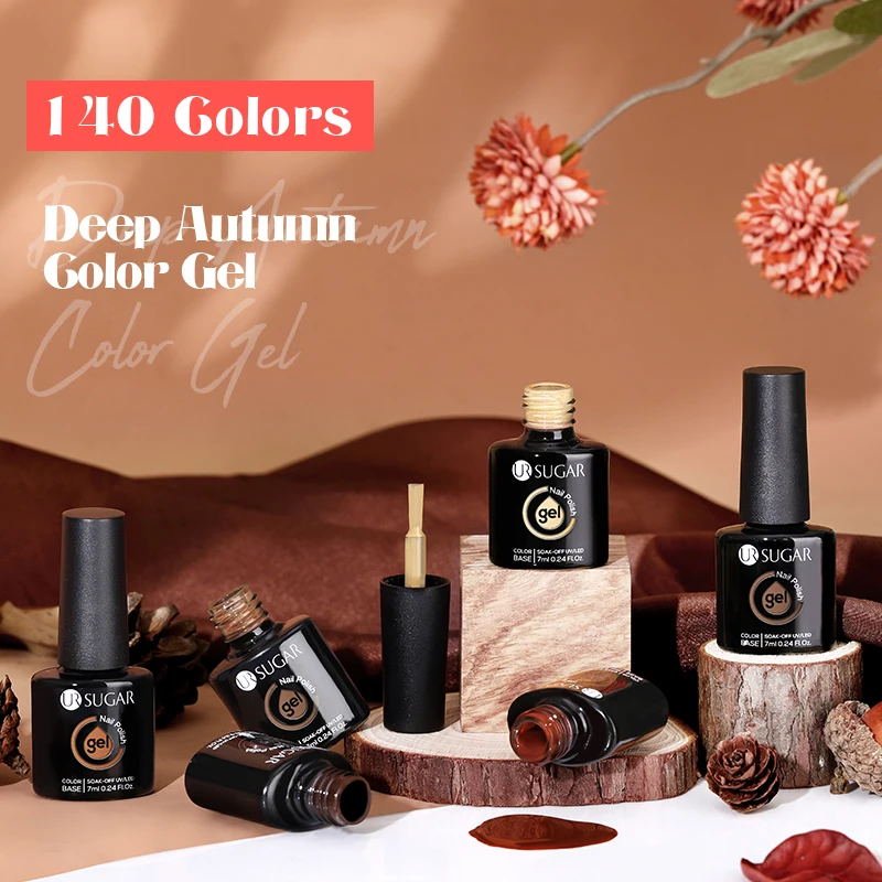 Ur Zucker 7ml Herbst & Winter rot schwarz braun Farbe Gel politur semi permanente Hybrid lack Maniküre Emails für Nägel Kunst