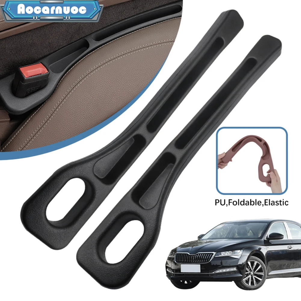 2pcs/set Car Seat Gap Filler Strips Accessories For Skoda Scala Superb MK1 MK2 MK3 2001-2018 2019 2020 2021 2022 2023 2024 2025