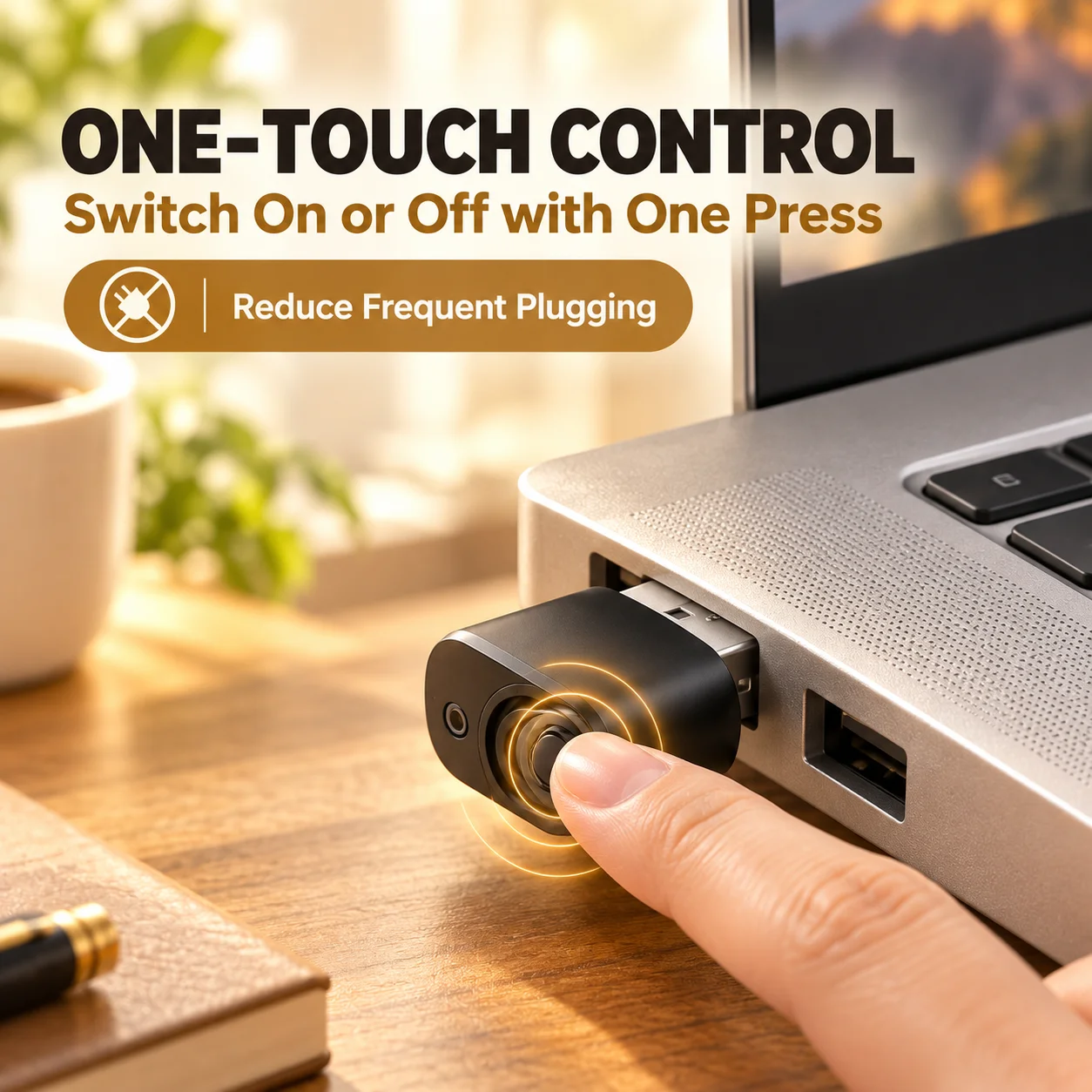 Mouse Jiggler Undetectable Mouse Mover Virtual Mouse Movement Simulator Mouse for Computer Awakening Screen with ON/OFF Switch