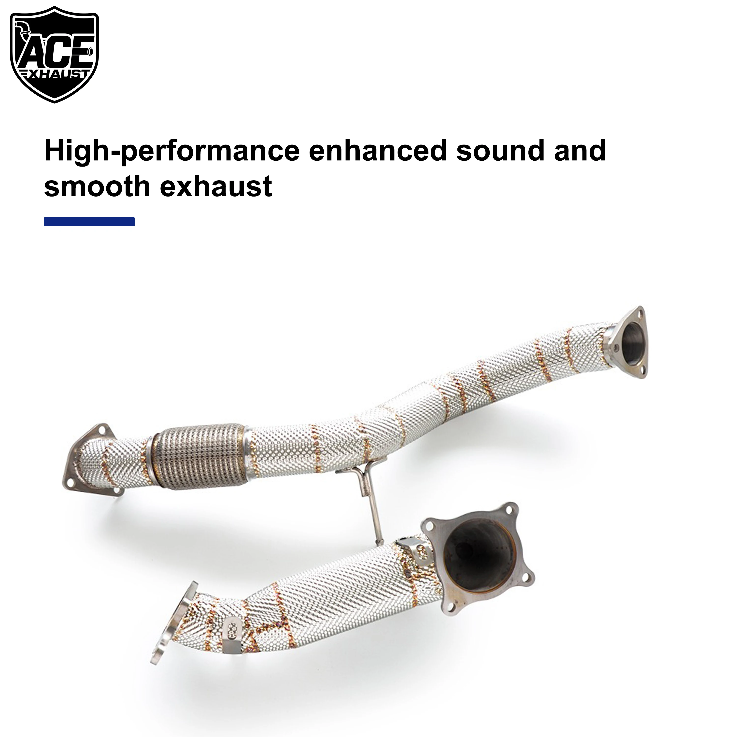 ACE Downpipe for Honda Civic Type-R FL5 2.0T Lossless Installation SUS304 High Performance three Ternary Catalytic Header - Detail 1