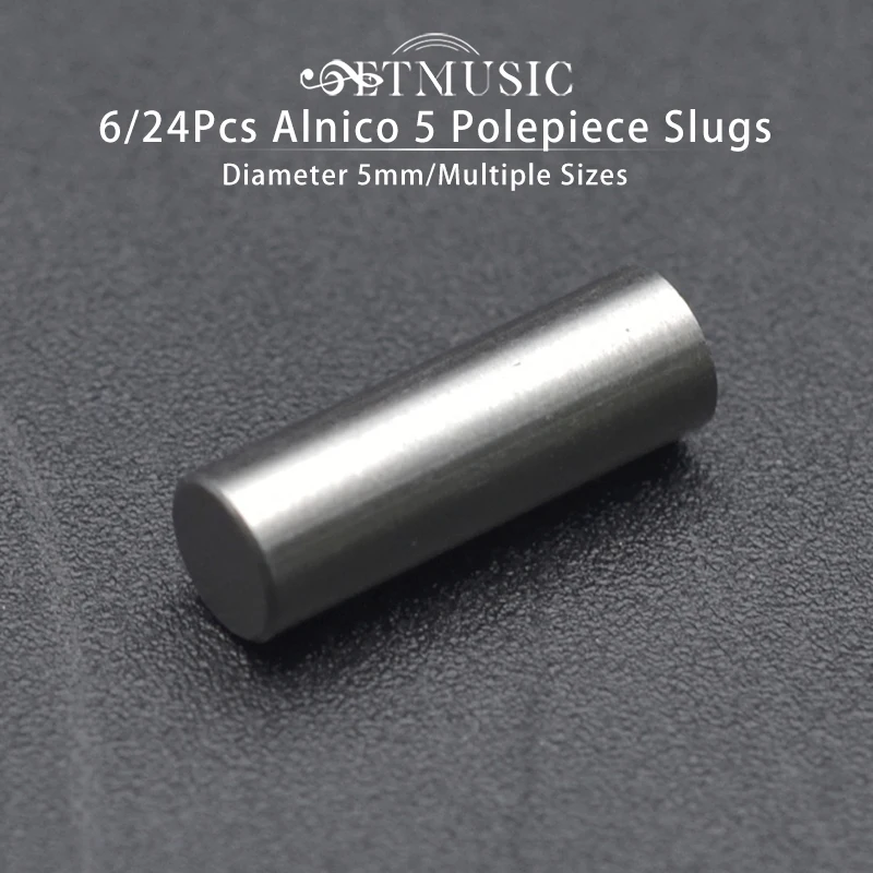 6/24 pçs humbucker alnico 5 captador de guitarra elétrica polepiece slug pólo slug/captador ímã slug hastes 15*5/18*5/25*5mm