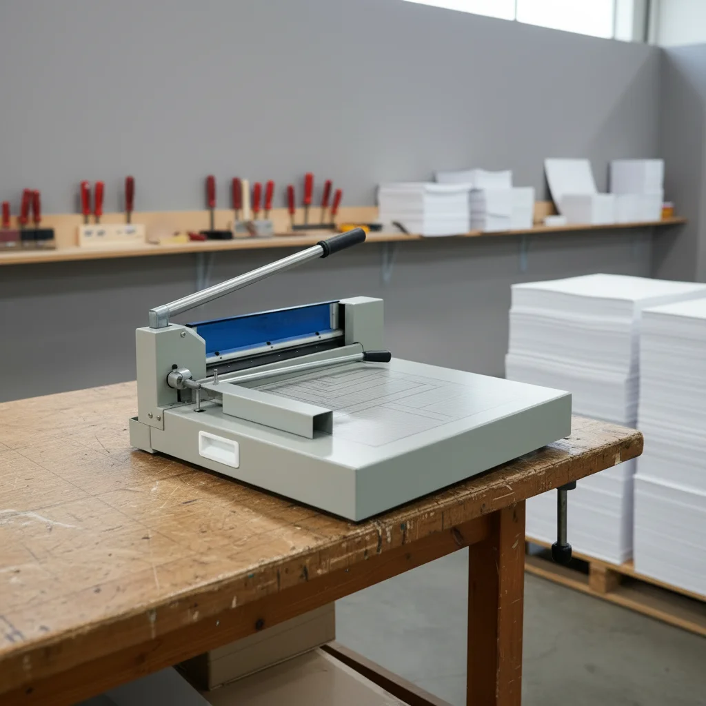 Heavy Duty Manual Guillotine Paper Cutter 440mm Width Metal Trimmer For A3 A4 Photo Thick Documents