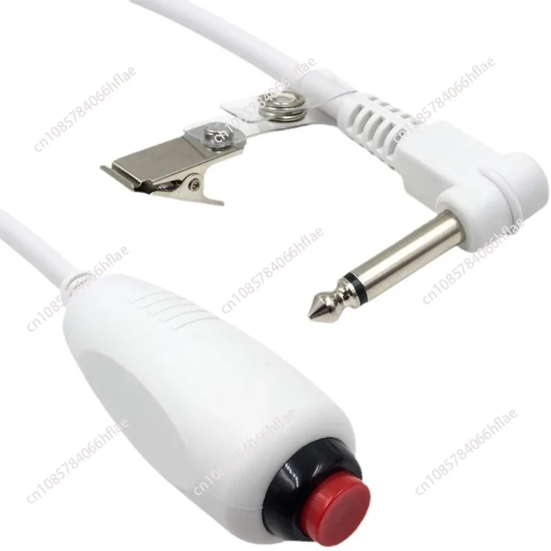 6.35mm Nurse Call Connecting Wire, AT59 Replacement Emergency Call Cable Equipped With Push Button