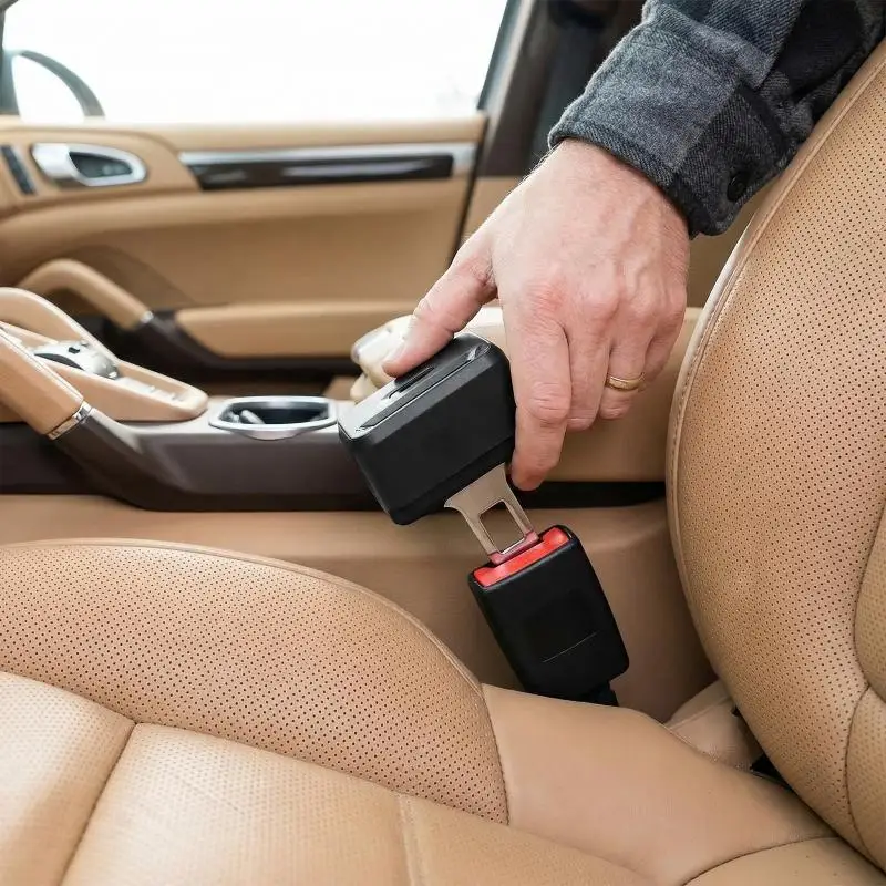 Car Seat Belt Lock Clip Child Safety Buckle Protector Easy To Use Travel Seat Belt Lock Guard Accidental Release Preventer