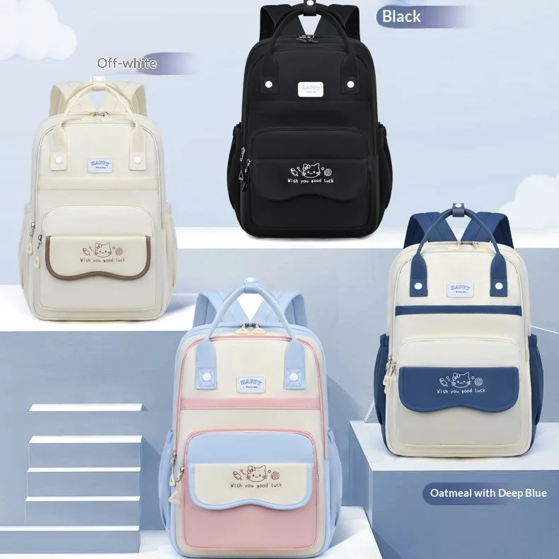 New backpack with high appearance, fresh and sweet candy color, lightweight and large capacity backpack