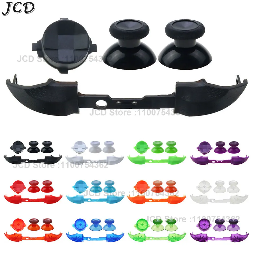 

JCD For Xbox Series X S Controller LB RB Bumper Button D-Pad Cross Direction Key 3D Analog Thumb Sticks Grip Caps Joystick Cover