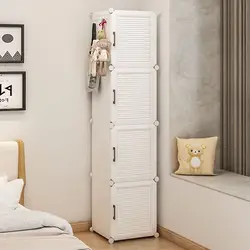 Muebles de dormitorio para el hogar, armarios de ropa plegables, armario de almacenamiento multicapa, armario de plástico plegable a prueba de polvo, Moderno