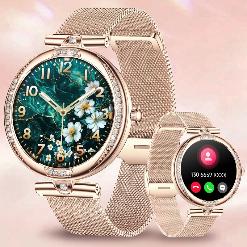 New Smart Watch Women Watches HD Screen DIY Face BluetoothCall Smartwatches Fitness Heart Rate Monitor Smartwatch Woman Bracelet