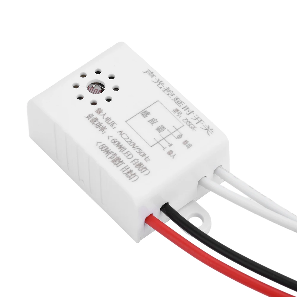 220V Module Detector Auto On Off Intelligent Sound Voice Sensor Light Switch Use In Corridor Bath Warehouse Stair Switch