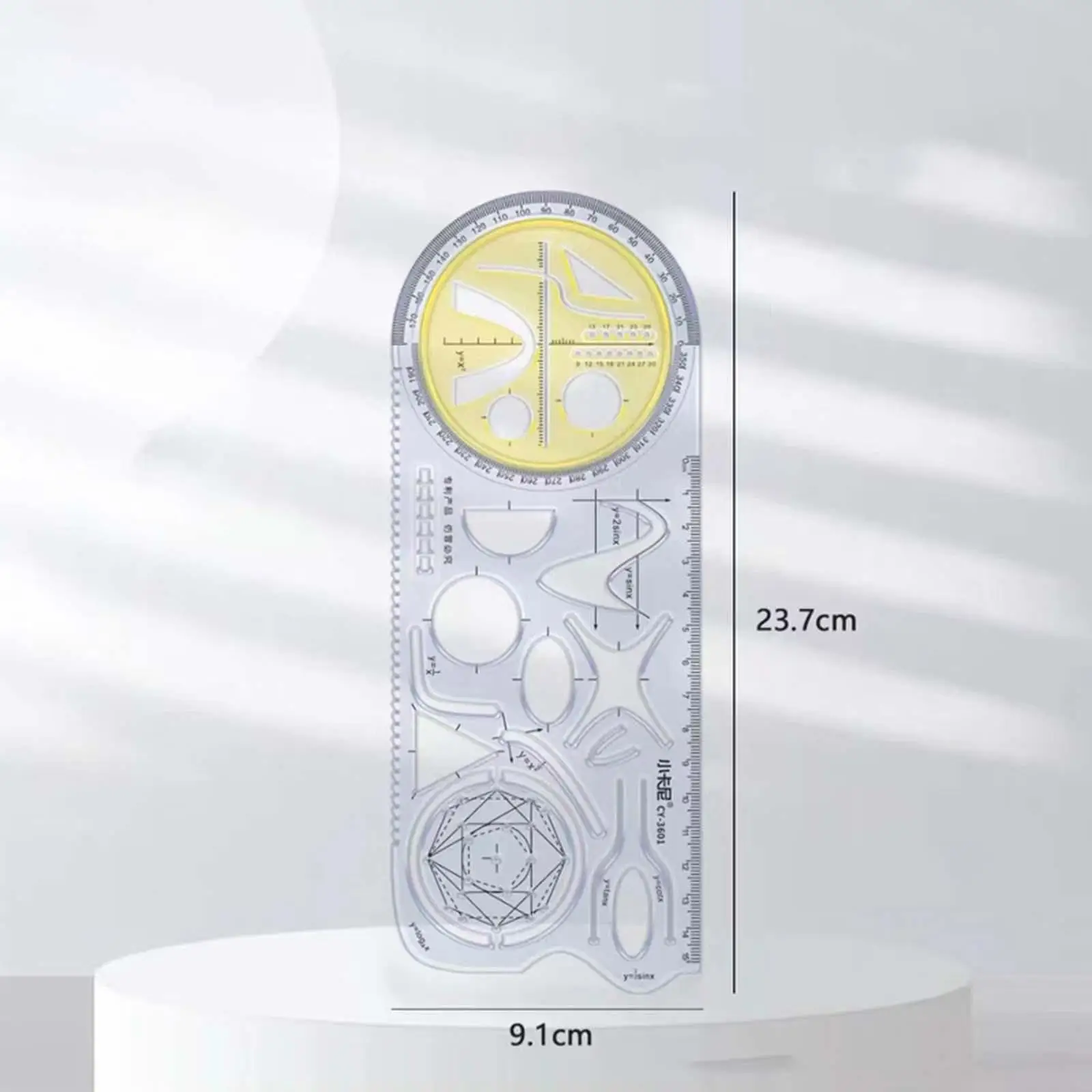 Geometric Ruler Drawing Rulers for Office for Teachers Artists Woodworking