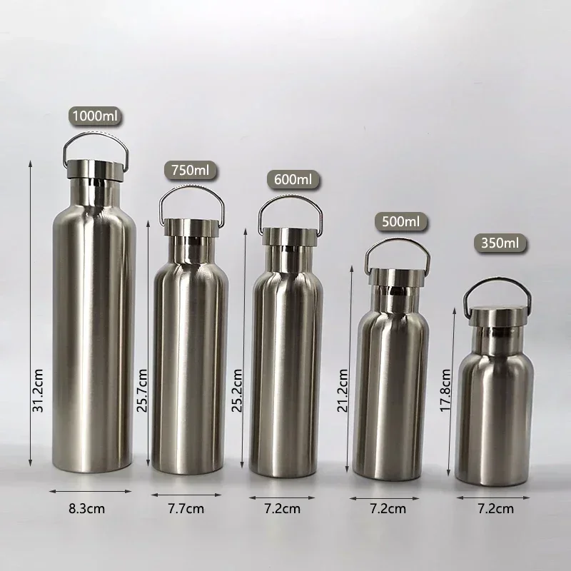 Double Wall Stainles Steel Water Bottle Thermos Bottle Keep Hot and Cold Insulated Vacuum Flask for Sport