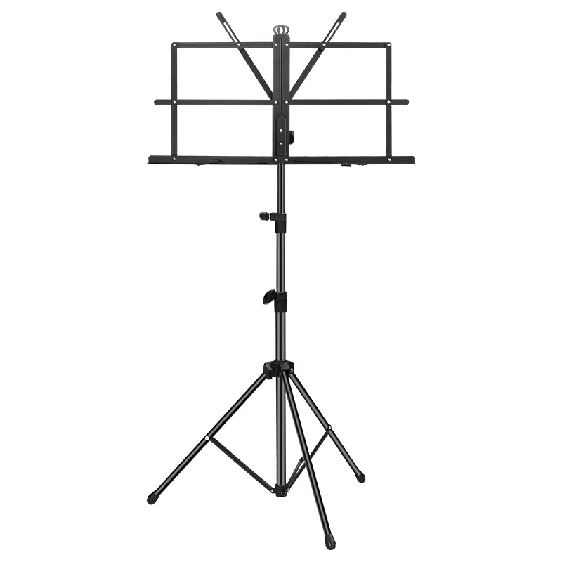 Adjustable Portable Music Stand - Foldable Sheet Music Holder for Multiple Instruments (Guitar, Guzheng, Violin, Drums)