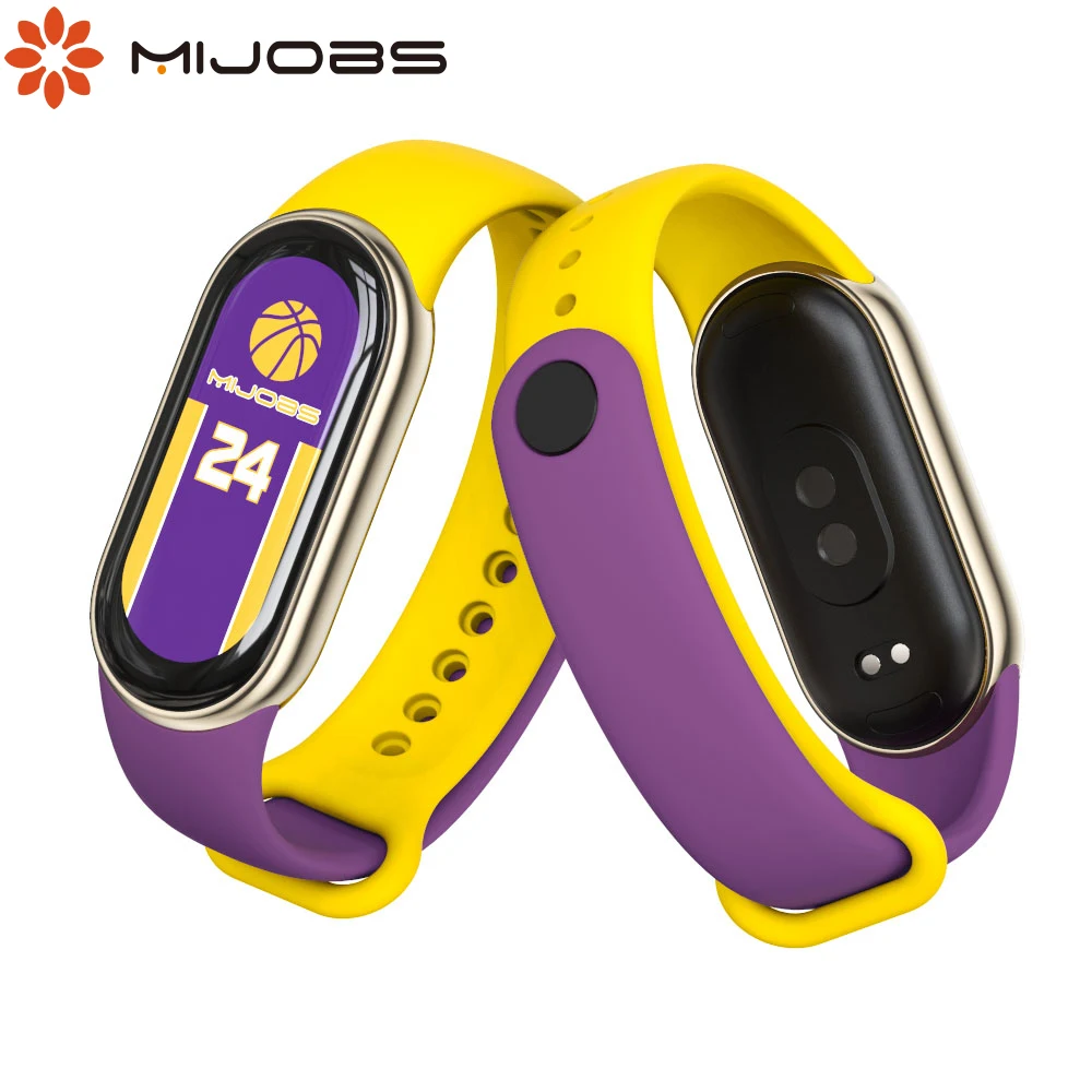 

Strap For Mi Band 9 Bracelet for Xiaomi Smart Band 8 NFC SmartWatch Sport Silicone Rubber Wristband Correa Miband 8 strap