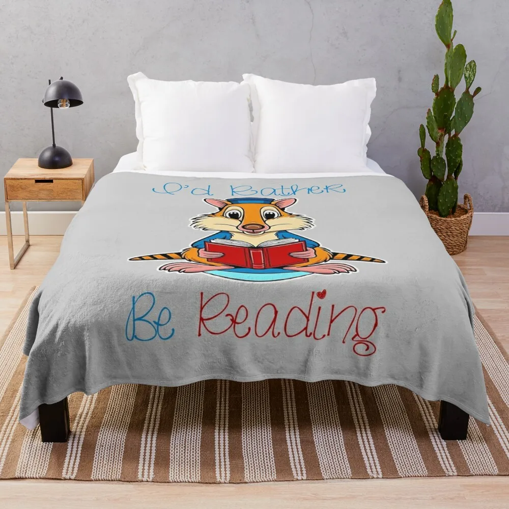 I'd Rather Be Reading, Bandicoot Lover Throw Blanket warm for winter Sofa Throw Single for babies Blankets