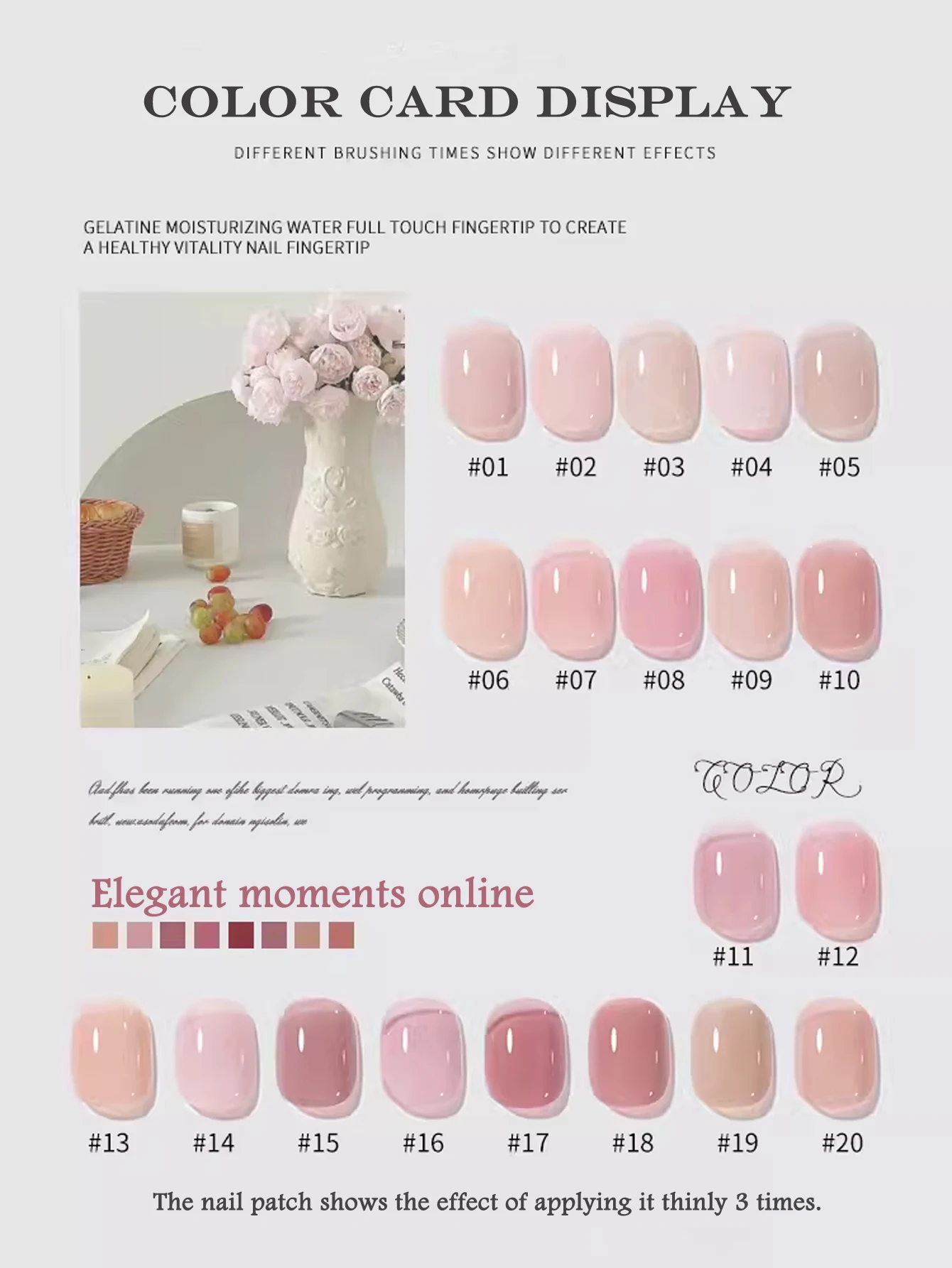 ยาทาเล็บเจลใส 12 มล. 1 ชิ้น สีนู้ดยอดนิยม เจลเล่ย์สีนู้ด สีชมพู สีขาว สำหรับเล็บยูวี ทำเล็บ