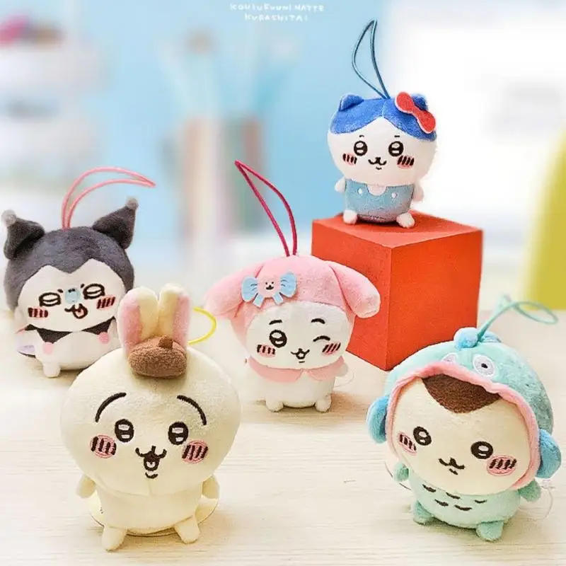 

Miniso Chiikawa Hachiware Usagi Cartoon Plush Fill Backpack Pendant Anime Peripherals Decorate Birthday Gift for Boys and Girls