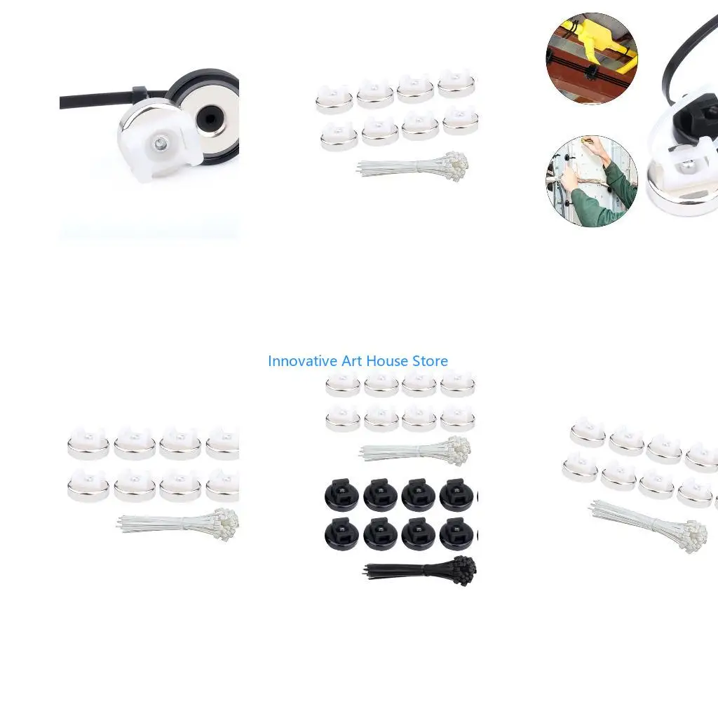 E1PC Cord Management Set of 20 Including Sturdy Nylon Fastening Straps