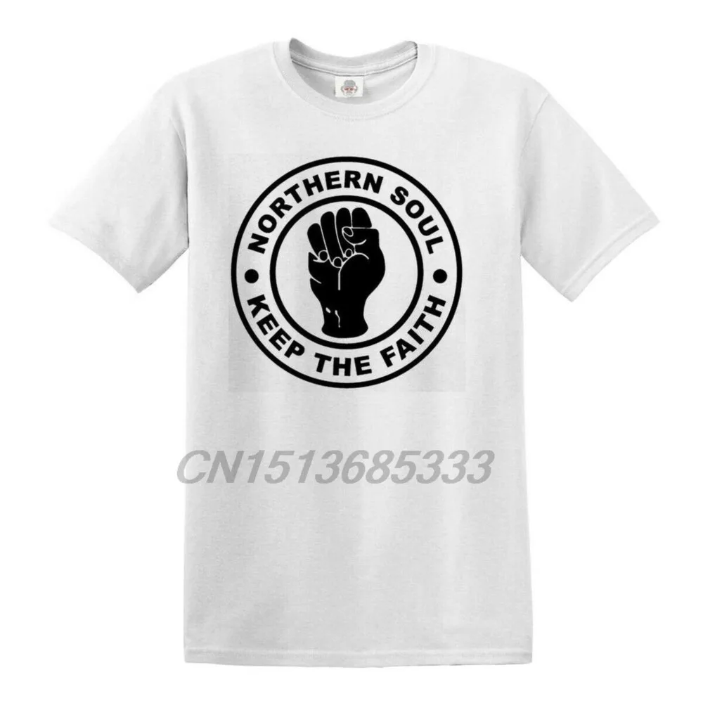 NORTHERN SOUL T-shirt Men Keep The Faith Dance Motown MOD Scooter T Shirts Unisex Printed Retro Vintage Tee Tops Cotton Clothes