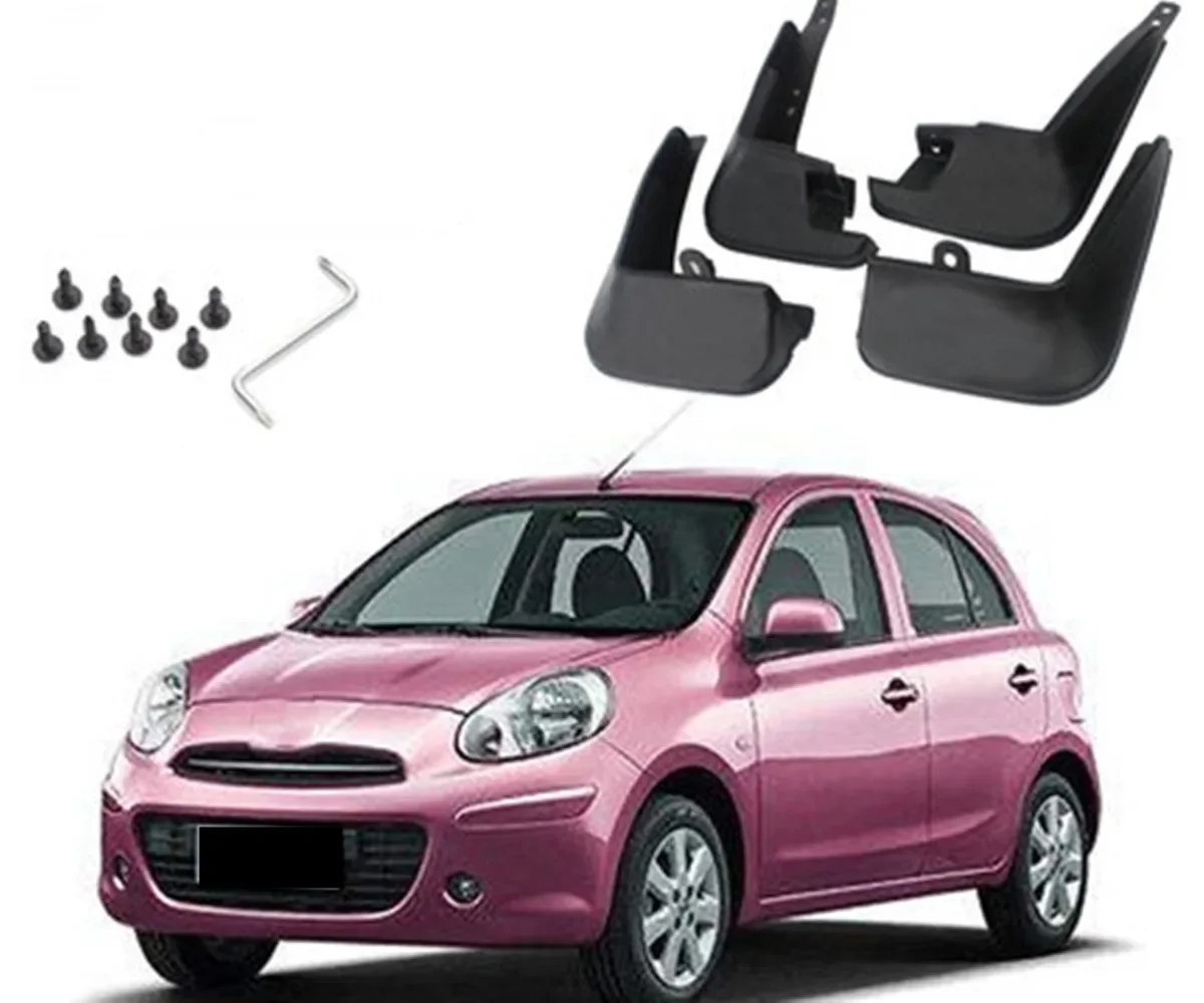 

For Nissan march 11-15 Car Fender Flares Protector Mudguard Fender Wheel Protector Mud Guard Front Rear Anti-splash Mudguards