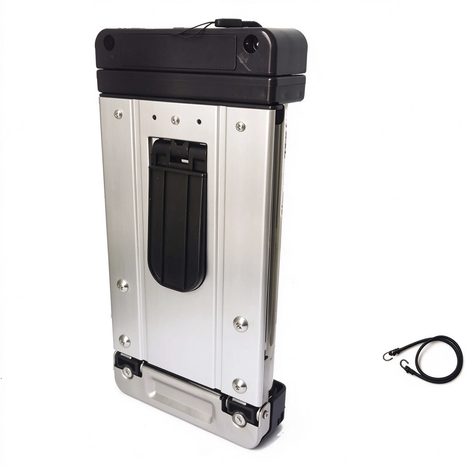 Mini Folding Hand Truck, Portable Aluminum Alloy Luggage Cart with Bungee Cord, Lightweight Foldable Dolly