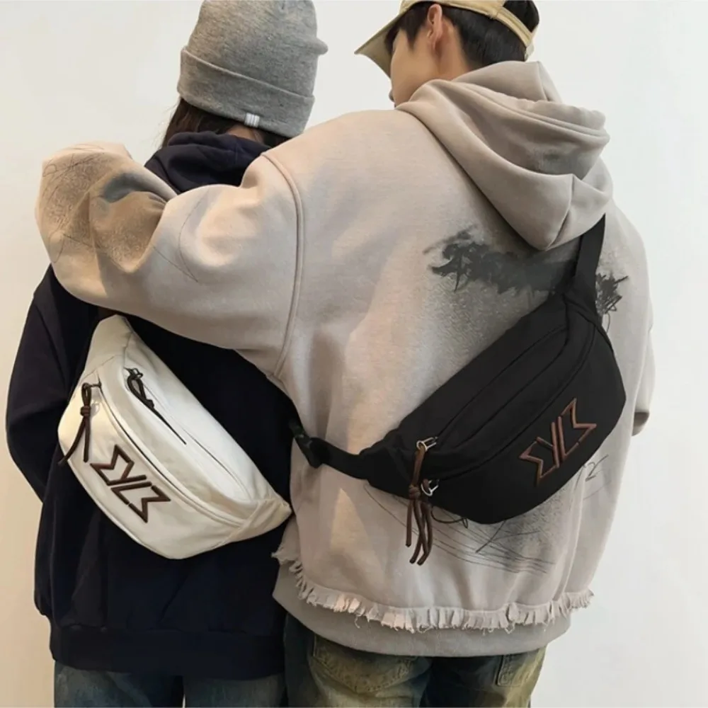 

Casual Male Chest Bag Adjustable Strap Large Capacity Sports Sling Backpack Multifunctional Zipper Men Crossbody Bag Outdoor