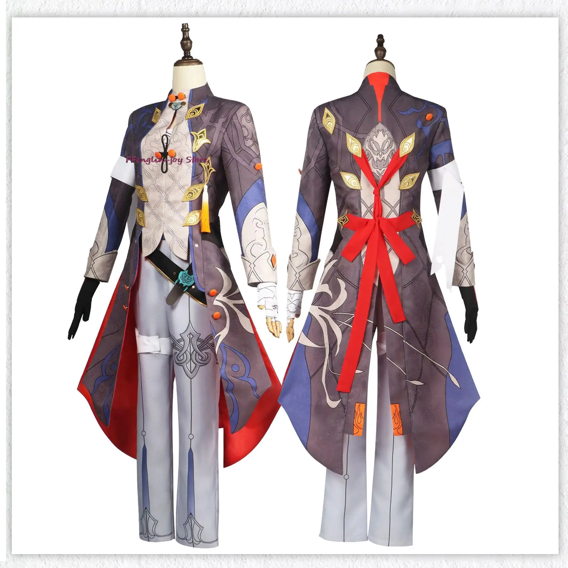 Blade Cosplay Honkai Star Rail Costume parrucca gioco uniforme scarpe Stellaron Hunters Astral Express Halloween Party Men puntelli