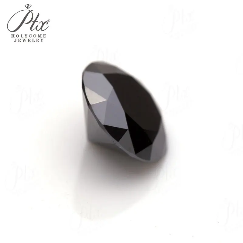 

Moissanite Loose Stones Round Cut Black VVS1 Sparkling Custom Craft Jewelry Parts Necklace Ring Use Official GRA Certificate