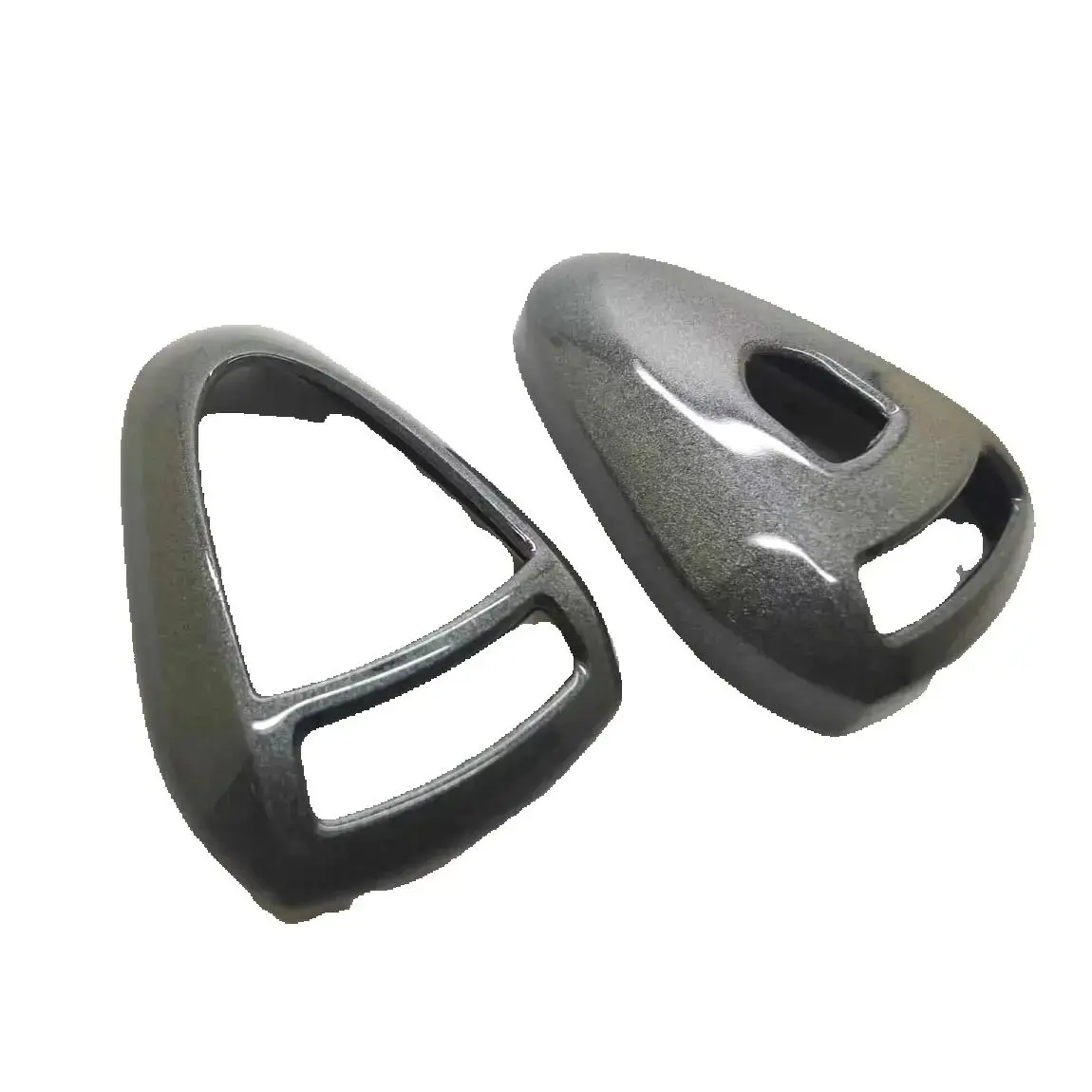 

Metallic Grey Remote Flip Key Cover Case Shell Fob Protection For Porsche Silver Head Remote Key