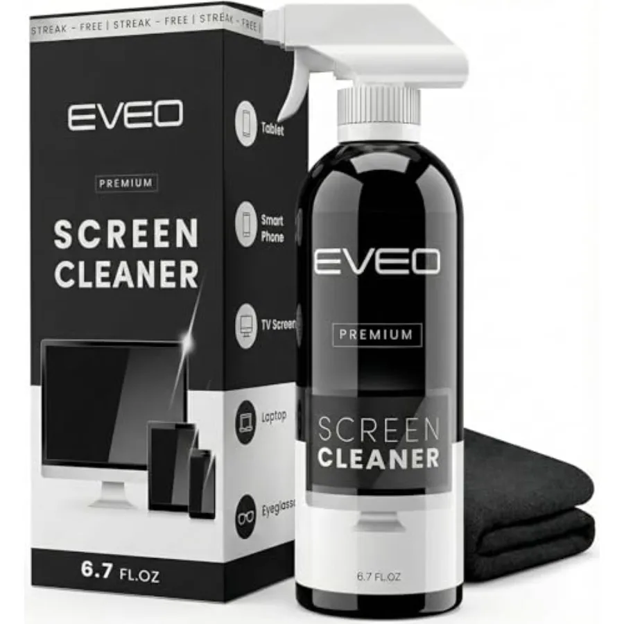 Screen Cleaner Spray - Large Screen Cleaner Bottle - TV Screen Cleaner, Computer Screen Cleaner, for Laptop, Phone, Ipad - Comp