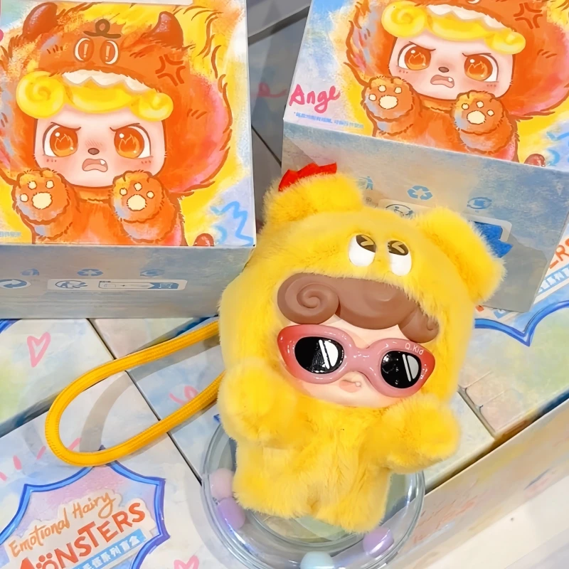 새로운 판매 지점 Q-Bao 감성 모피 몬스터 시리즈 서프라이즈 블라인드 박스 플러시 장난감 유행 인형 귀여운 여성 생일 선물