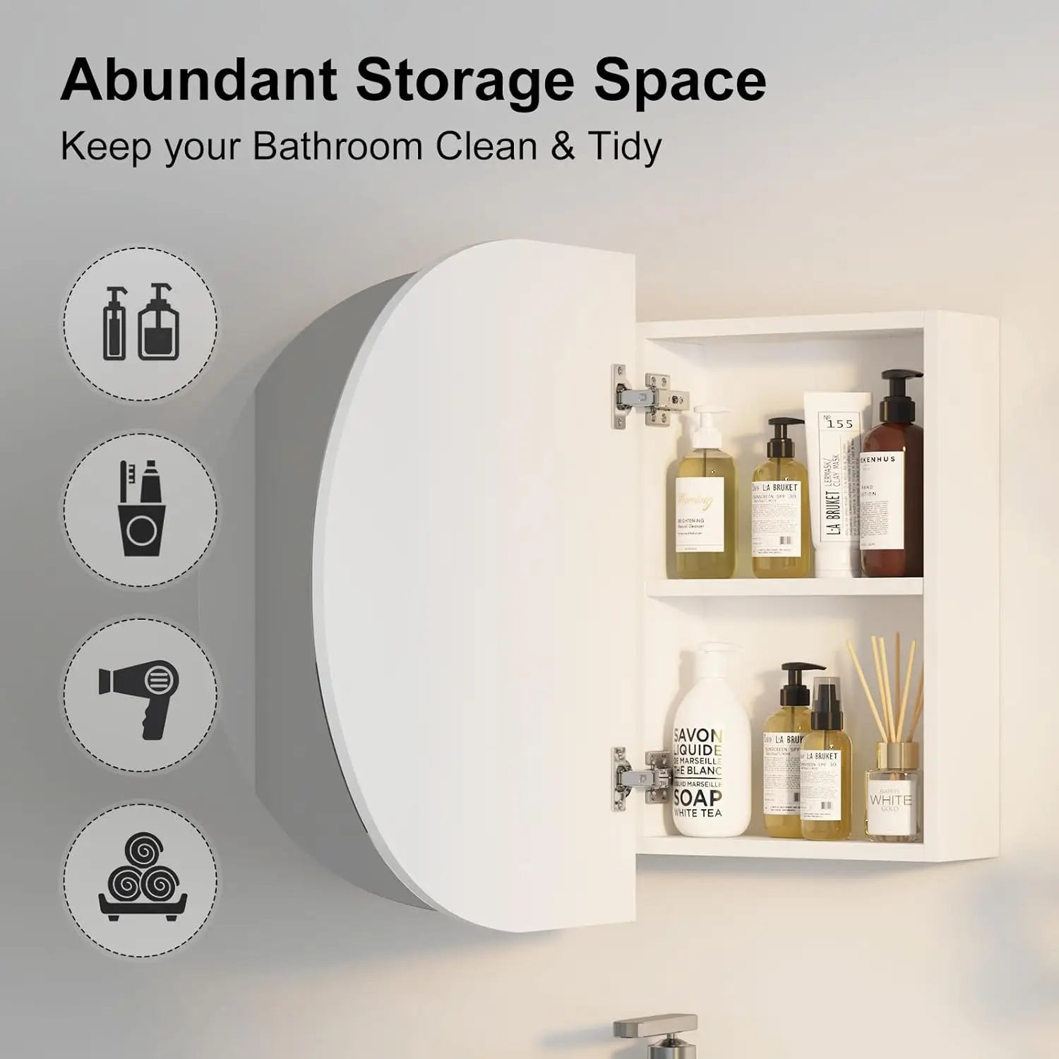 Oval Medicine Cabinet Mirror 5