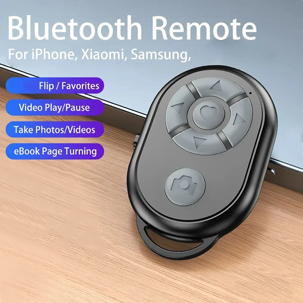 Hot Bluetooth Remote for iPhone Xiaomi Samsung Android Phone Universal Remote Control Selfie Stick Bluetooth Camera Controller