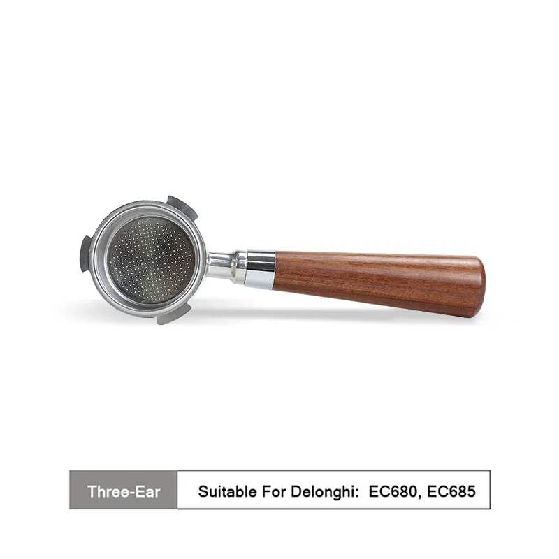 kisshome Kaffee Boden Siebträger 51MM Für Delonghi EC680 EC685 EC310 Mit 2-Tassen Filter Korb Barista Espresso Maschine Zubehör 10
