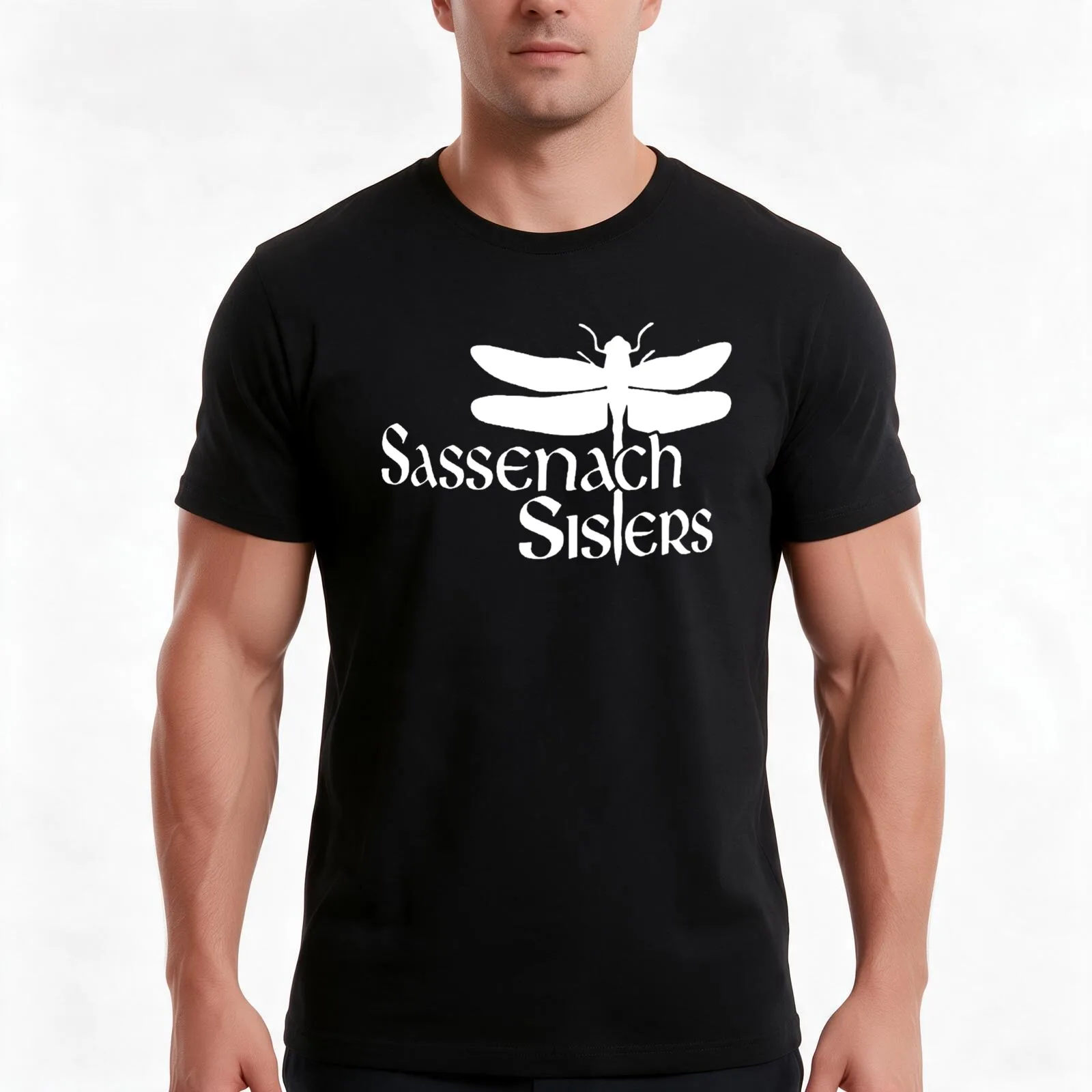 Outlander Merch T-Shirt, Summer Casual Cotton Tee, Oversized Streetwear Tops, Vintage Graphic Print, Loose Fit Short Sleeve