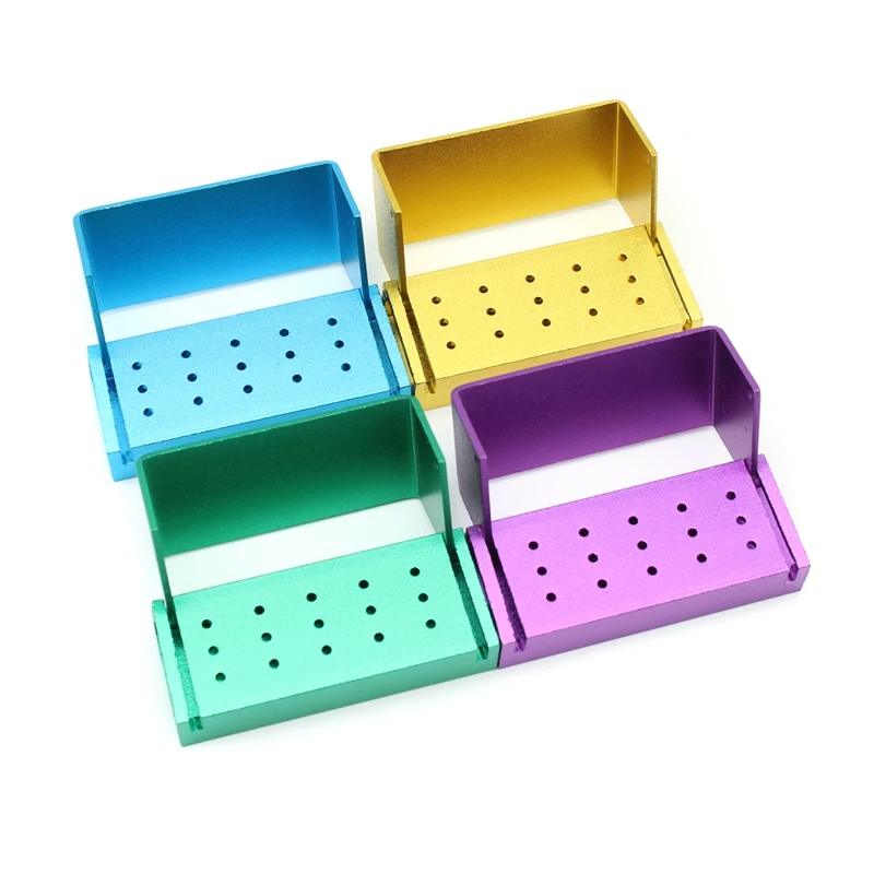 

15 Holes Dental Instrument Diamond Burs Holder FG Bur High Speed Bur Holder Box Case Dentist Material