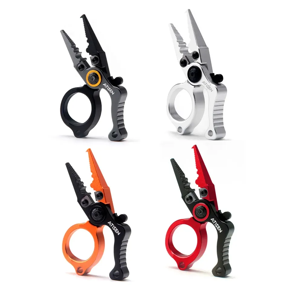  Aluminum Alloy Fishing Pliers Mini Lure Pliers Ring Openers Fishing Multitool Hook Remover Braided Fishing Line Pesca Accesorios 