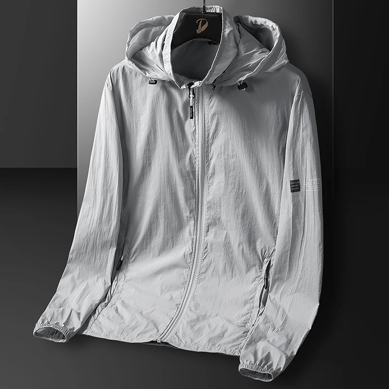 Sun Protection Jacket Men Outdoor Summer Hooded Jacket Men Women Clothing Fishing Hunting Clothes Quick Dry Skin Windbreaker
