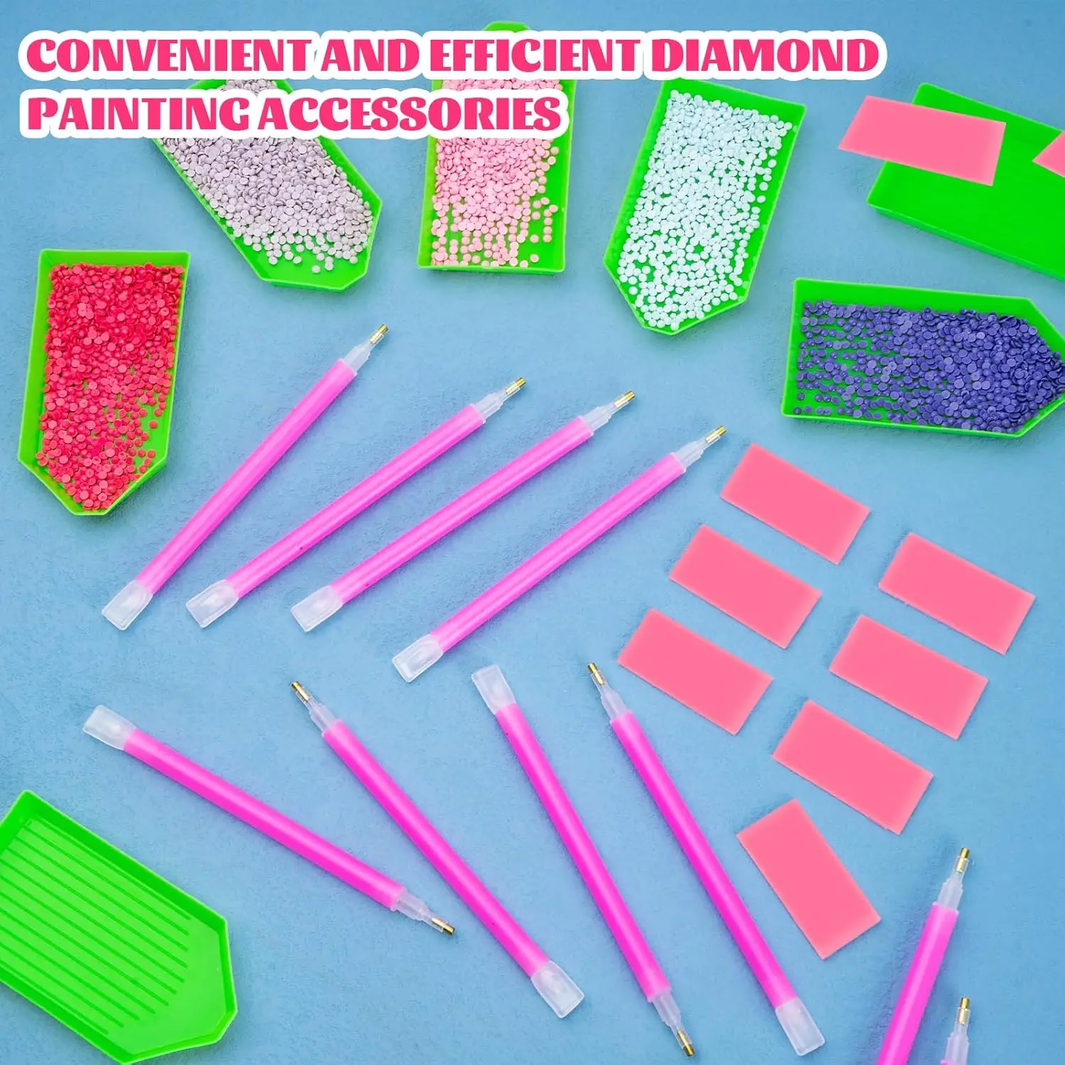 Diamond Painting Tool Set, including Diamond Embroidery Box And Various Sizes of Painting Pens, Suitable For DIY Adult Art Craft