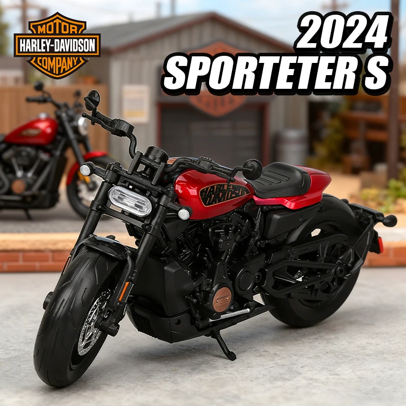 Maisto 1:12 Harley Davidson Sporteter S Moto Motorcycle Sportster Racing Model Legering Voertuigen Collectible Model Ornament Speelgoed
