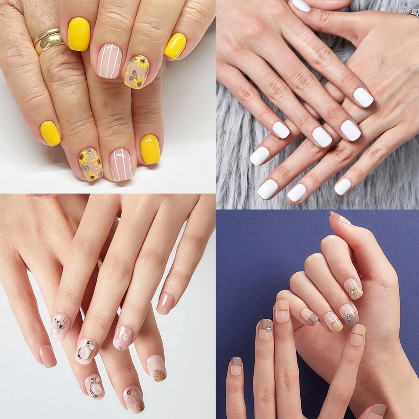 สติกเกอร์ติดเล็บเจลแบบนิ่ม โปร - Nail Art Halal บทวิจารณ์และราคา