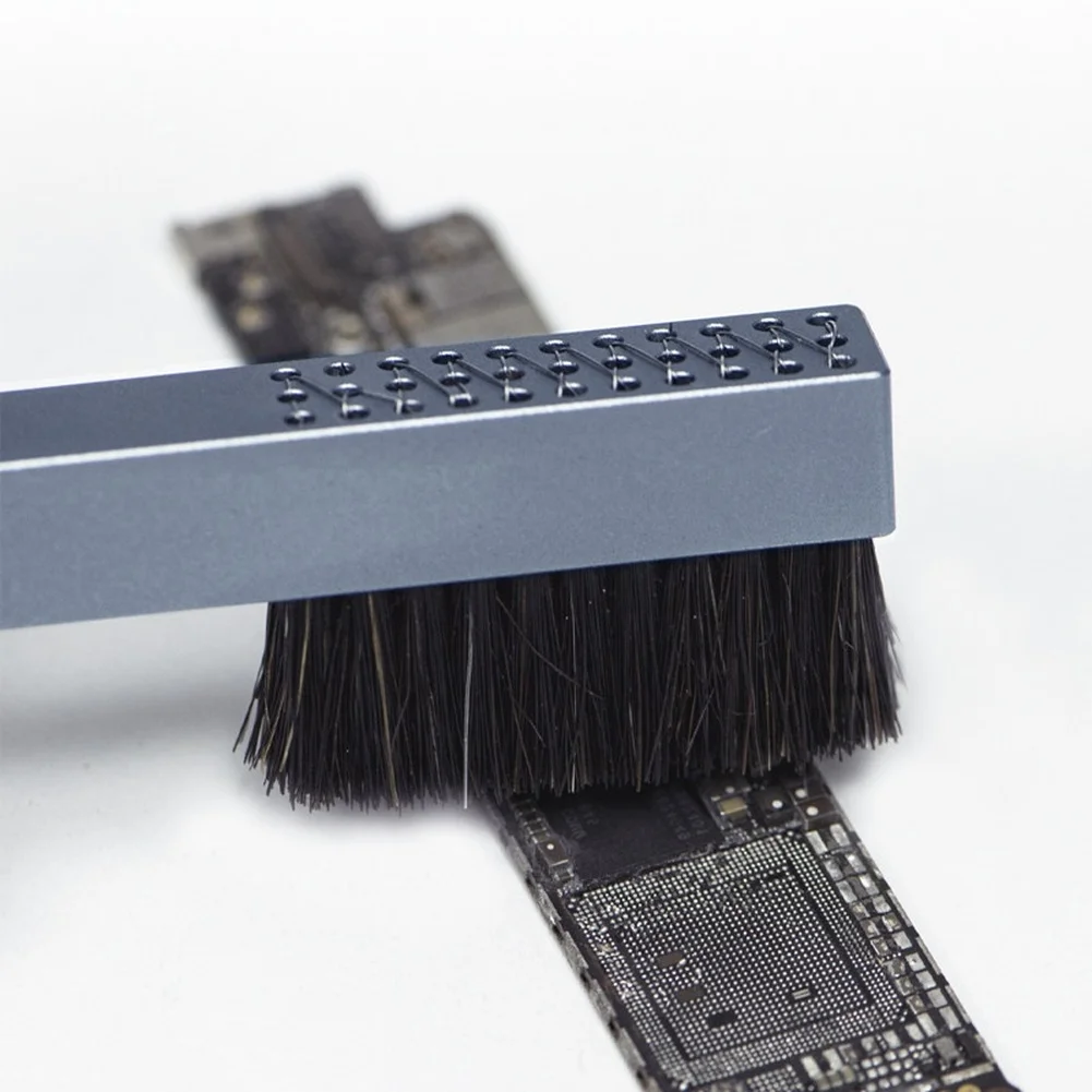 Temperature Resistant Steel Brush with Aluminum Handle 20C to 550C for Electronic Assembly and Maintenance Work