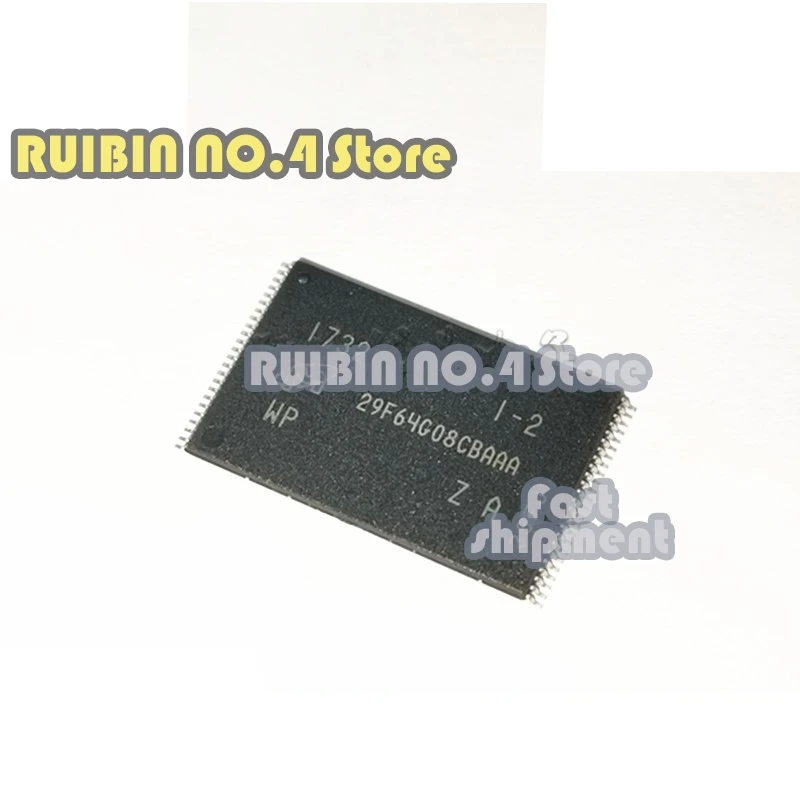 

2pcs/lot MT29F64G08CBAAAWP-Z:A flash memory chips